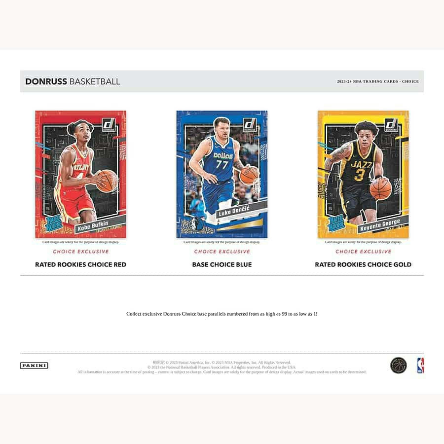 2023/24 Panini Donruss Basketball NBA Choice Box Fashion