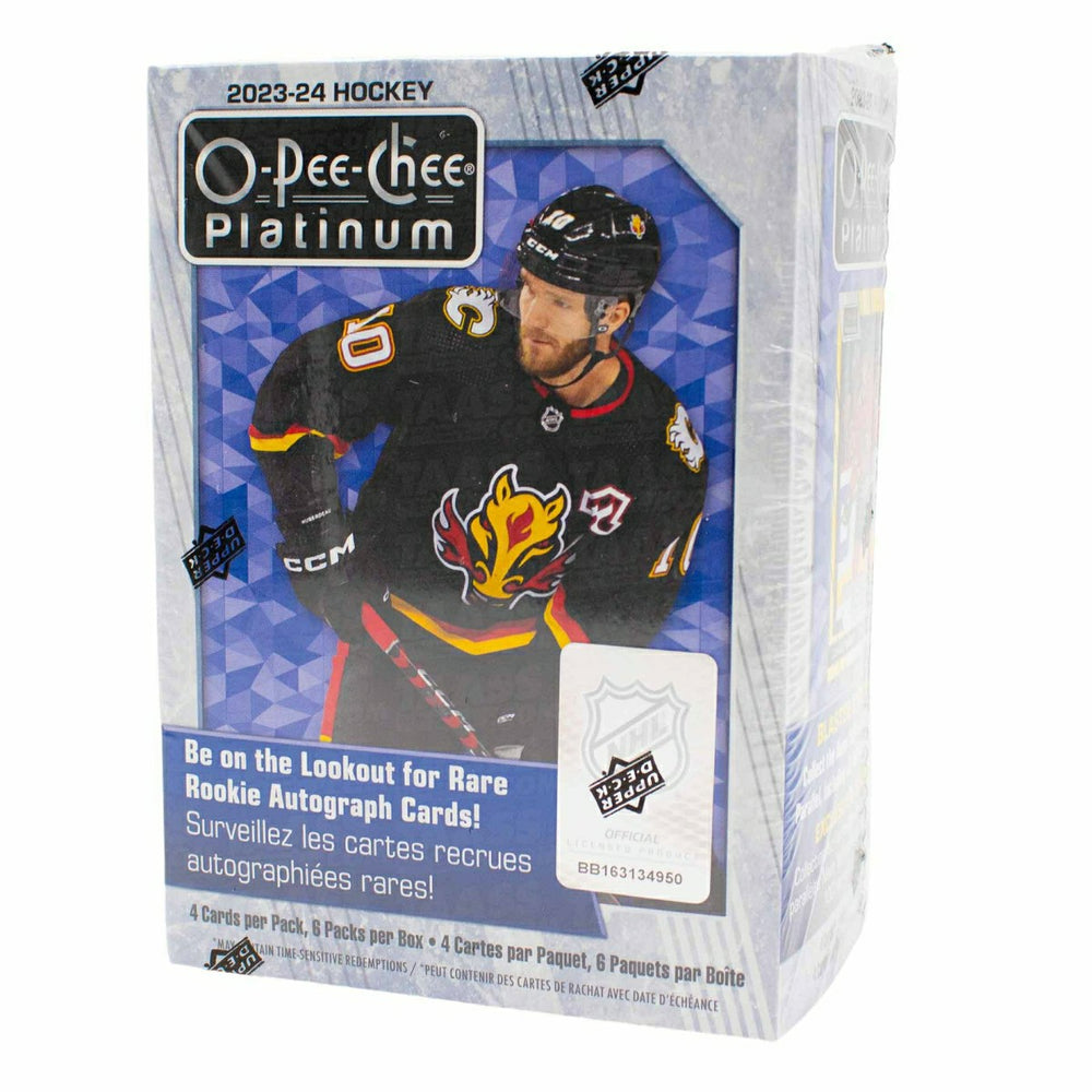 2023/24 Upper Deck O-Pee-Chee Platinum NHL Hockey Blaster Box Lifestyle