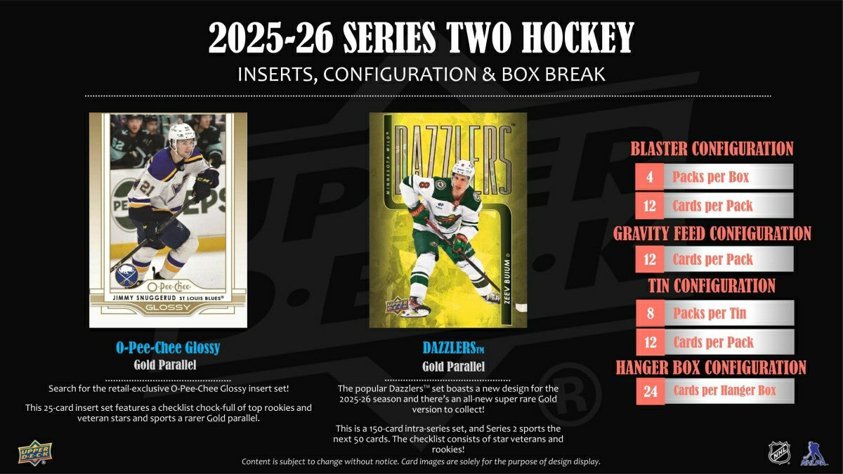 2025/26 Upper Deck Series 2 Hockey NHL Retail Tin Taass sale