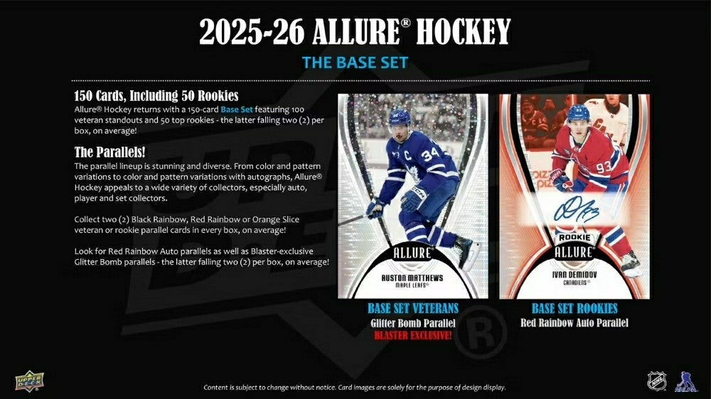 2025/26 Upper Deck Allure Hockey NHL Blaster Box Taass sale