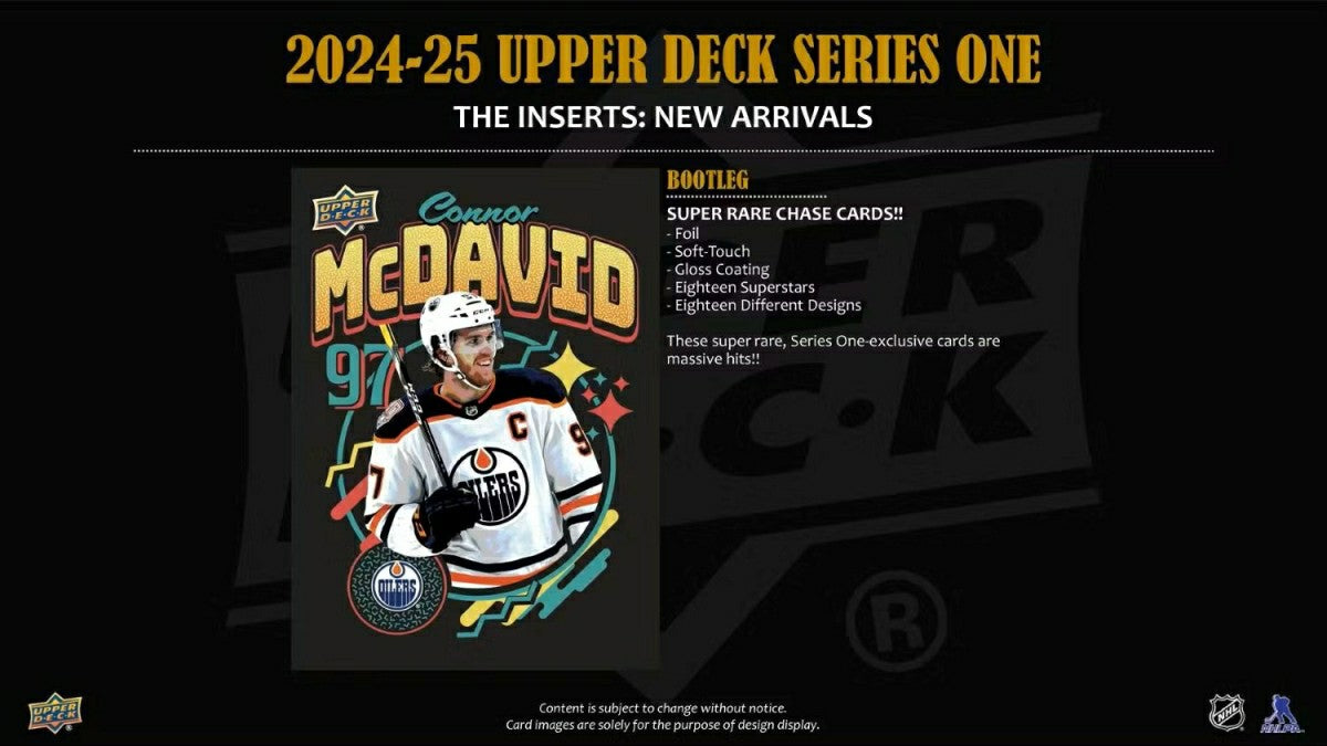 2025/26 Upper Deck Series 1 Hockey NHL Hobby Box Fashion