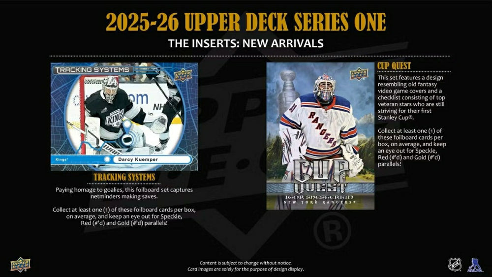 2025/26 Upper Deck Series 1 Hockey NHL Hobby Box Fashion