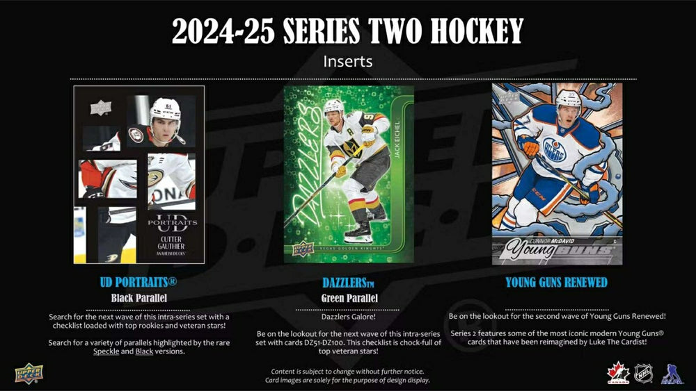 2024/25 Upper Deck Series 2 Hockey NHL Tin Box Taass sale