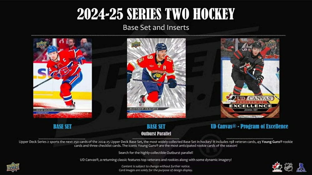 2024/25 Upper Deck Series 2 Hockey NHL Tin Box Taass sale