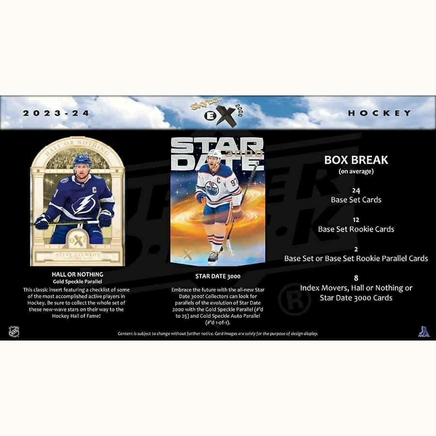 2023/24 Upper Deck Skybox E-X 2000 Hockey NHL Hobby Box Taass US