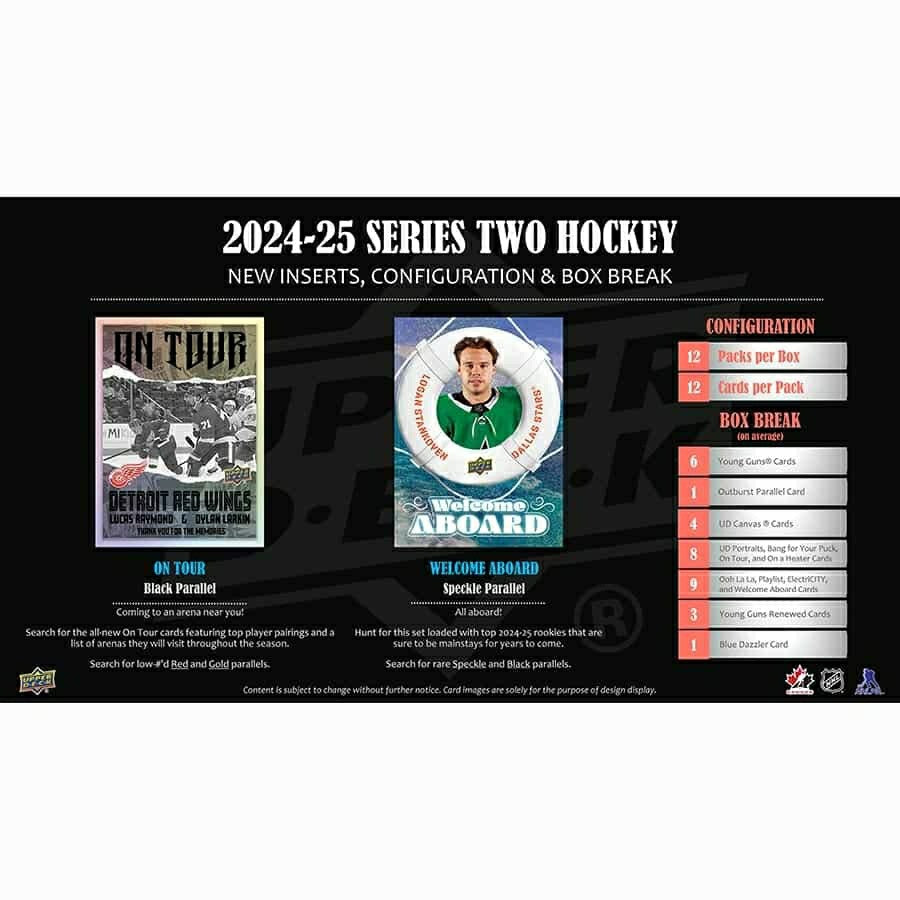 2024/25 Upper Deck Series 2 Hockey NHL Hobby Box Classic