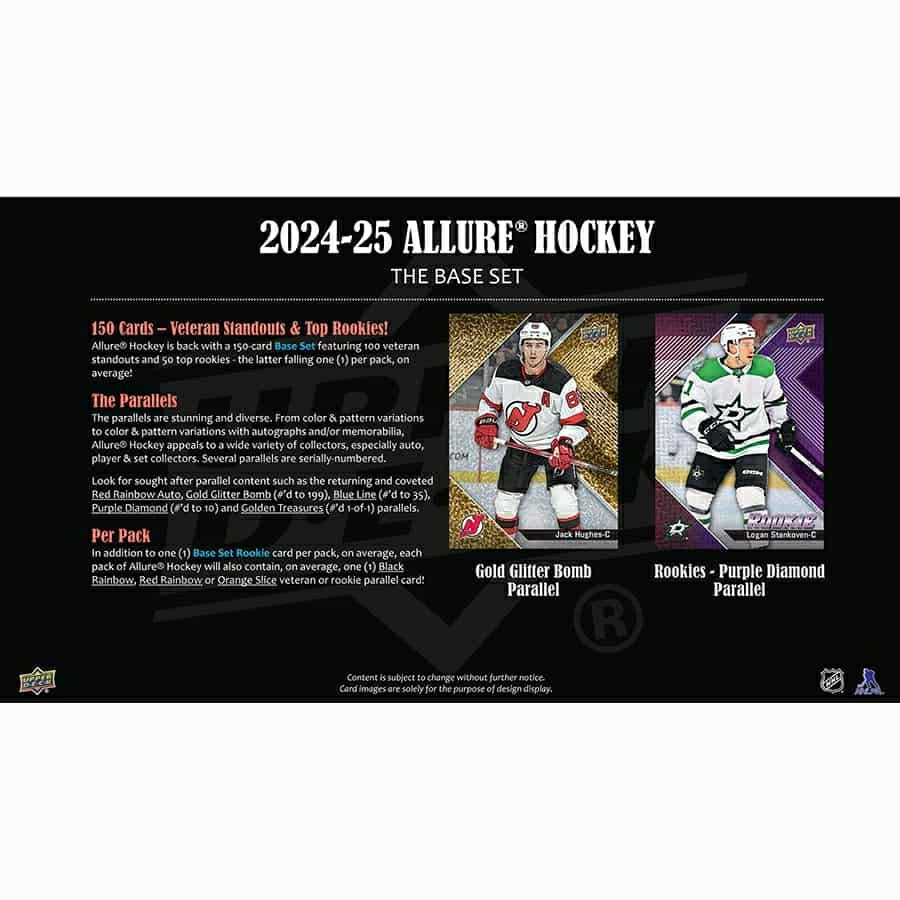 2024/25 Upper Deck Allure Hockey NHL Hobby Box Fashion