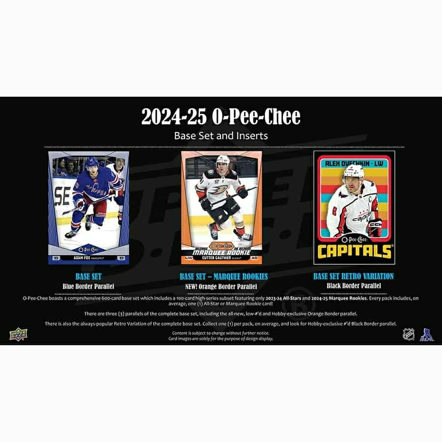 2024/25 Upper Deck O-Pee-Chee Hockey NHL Hobby Box Lifestyle
