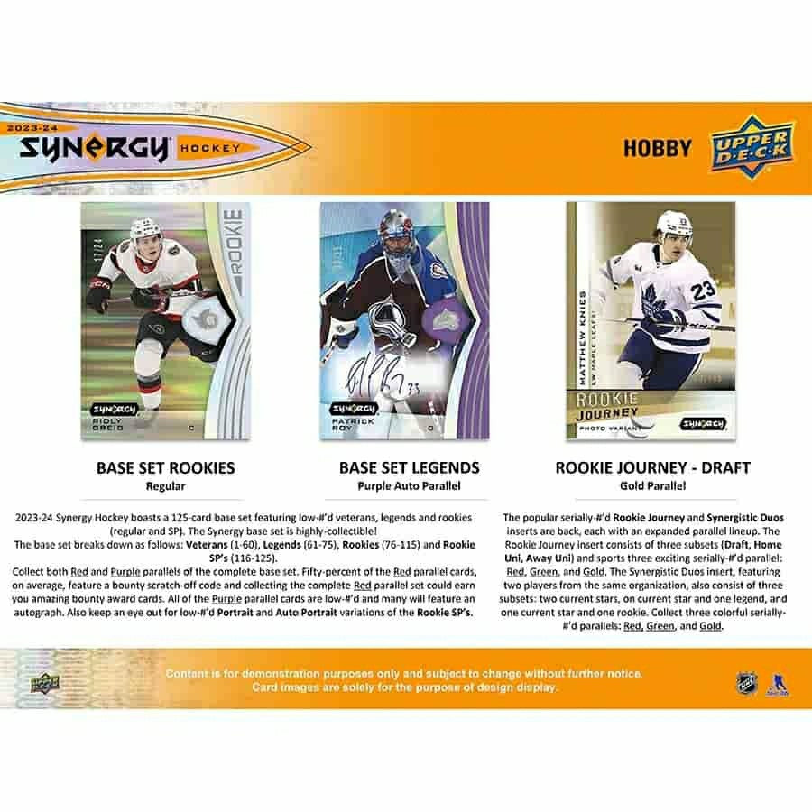 2023/24 Upper Deck Synergy Hockey Hobby Box Taass US