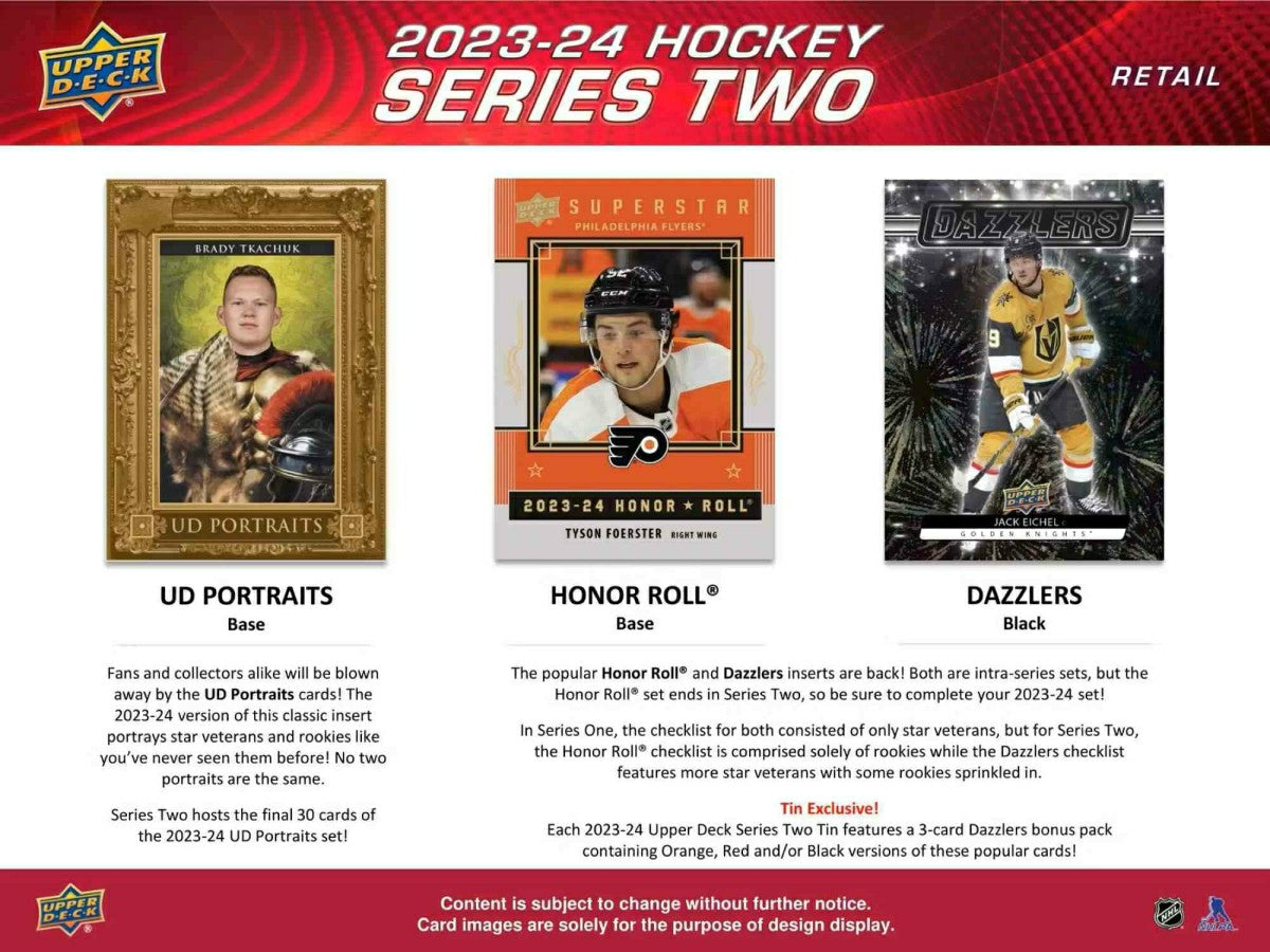 2023/24 Upper Deck Series 2 NHL Blaster Box Taass sale