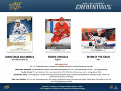 2021/22 Upper Deck Credentials NHL Hockey Hobby Box Classic