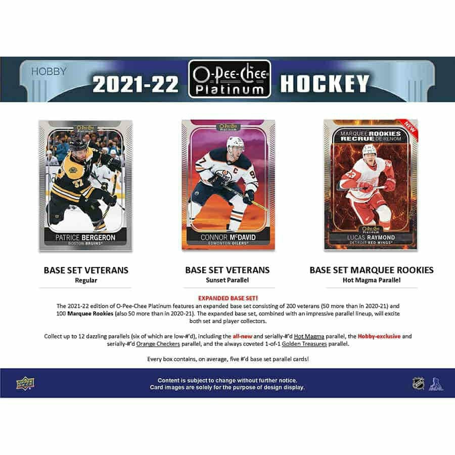 2021/22 Upper Deck O-Pee-Chee Platinum NHL Hockey Hobby Box Taass sale