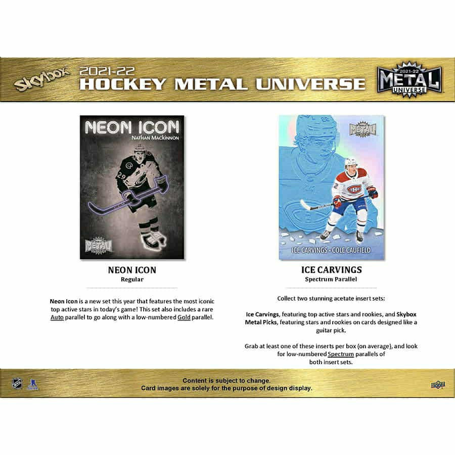 2021/22 Upper Deck Skybox Metal Universe NHL Hockey Hobby Box Taass for sale