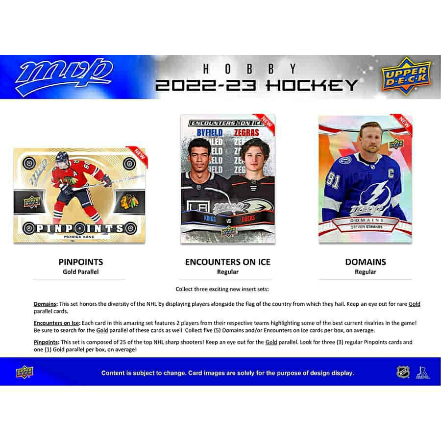 2022/23 Upper Deck MVP Hockey NHL Hobby Box Lifestyle
