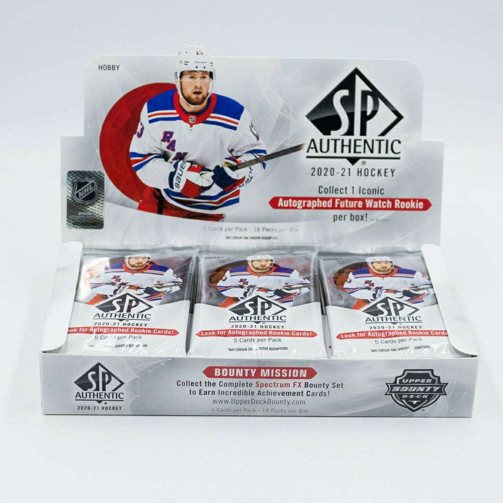2020/21 Upper Deck SP Authentic NHL Hockey Hobby Box Lifestyle