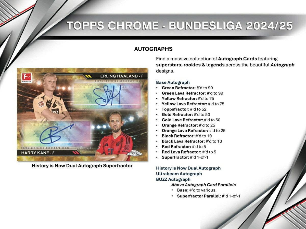 2024/25 Topps Chrome Bundesliga Football Hobby Box Fashion