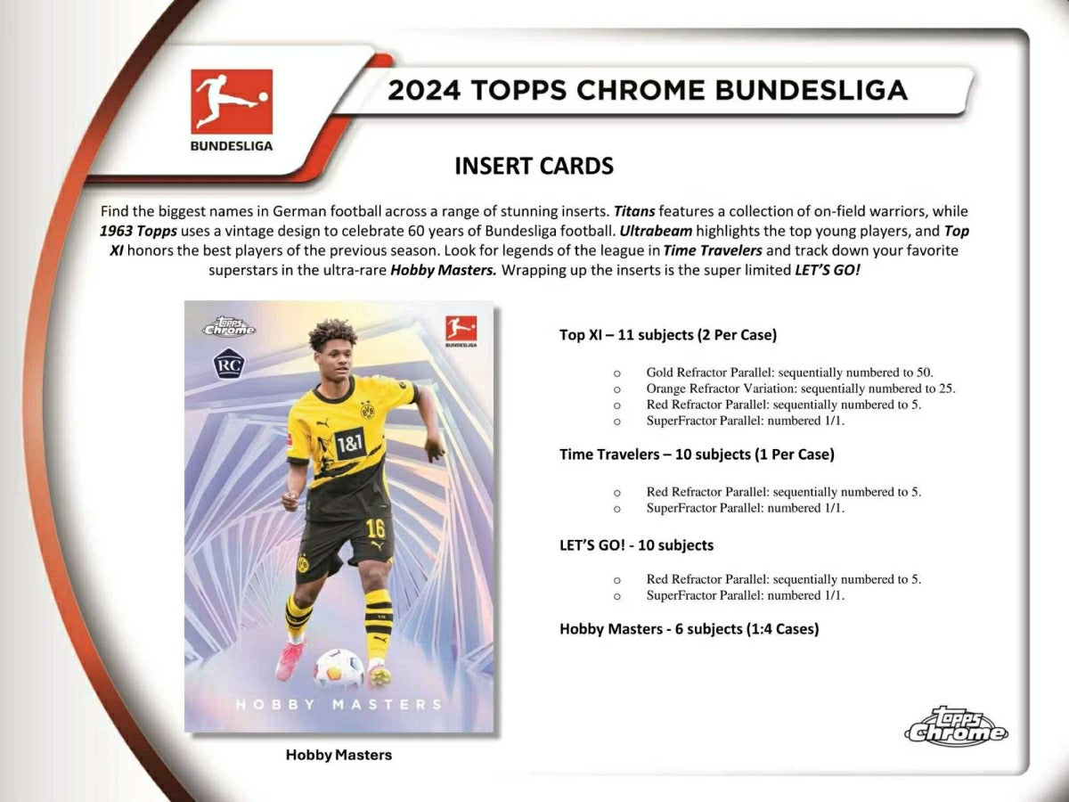 2023/24 Topps Chrome Bundesliga Soccer Hobby Box Lifestyle