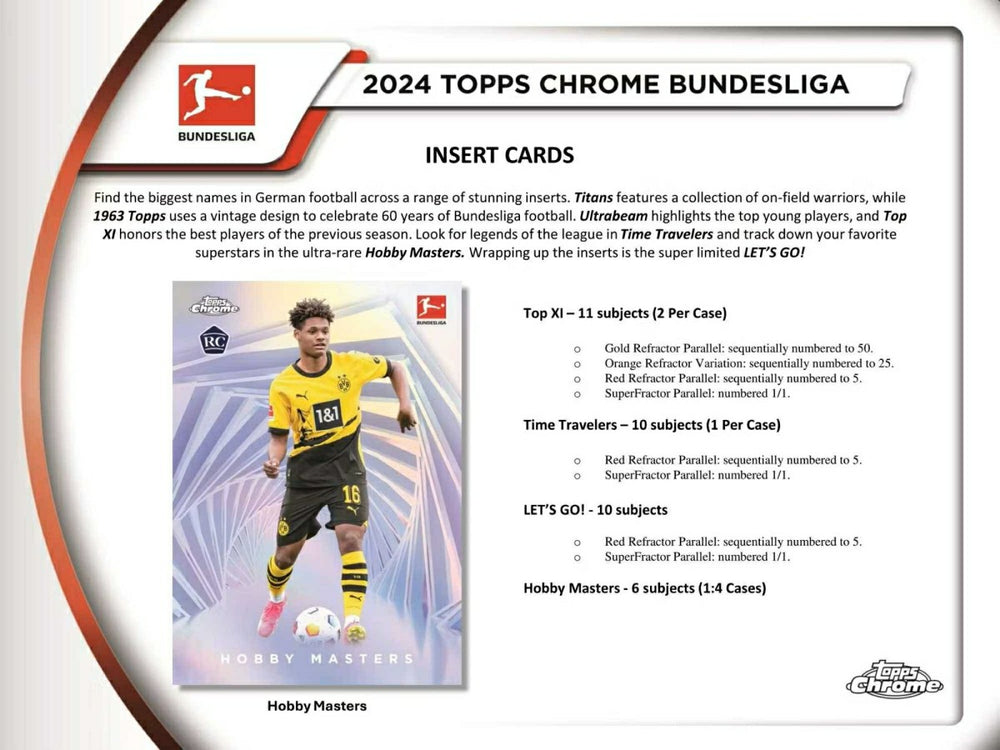 2023/24 Topps Chrome Bundesliga Soccer Hobby Box Lifestyle