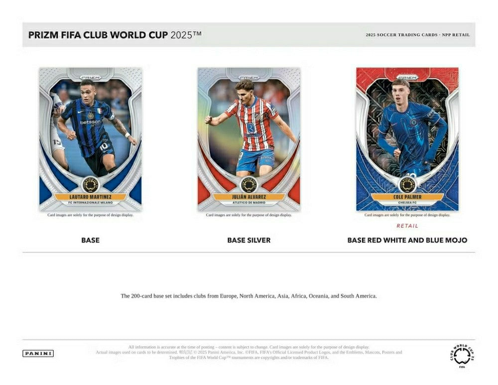 2025 Panini Prizm FIFA Club World Cup Football Blaster Box Taass sale