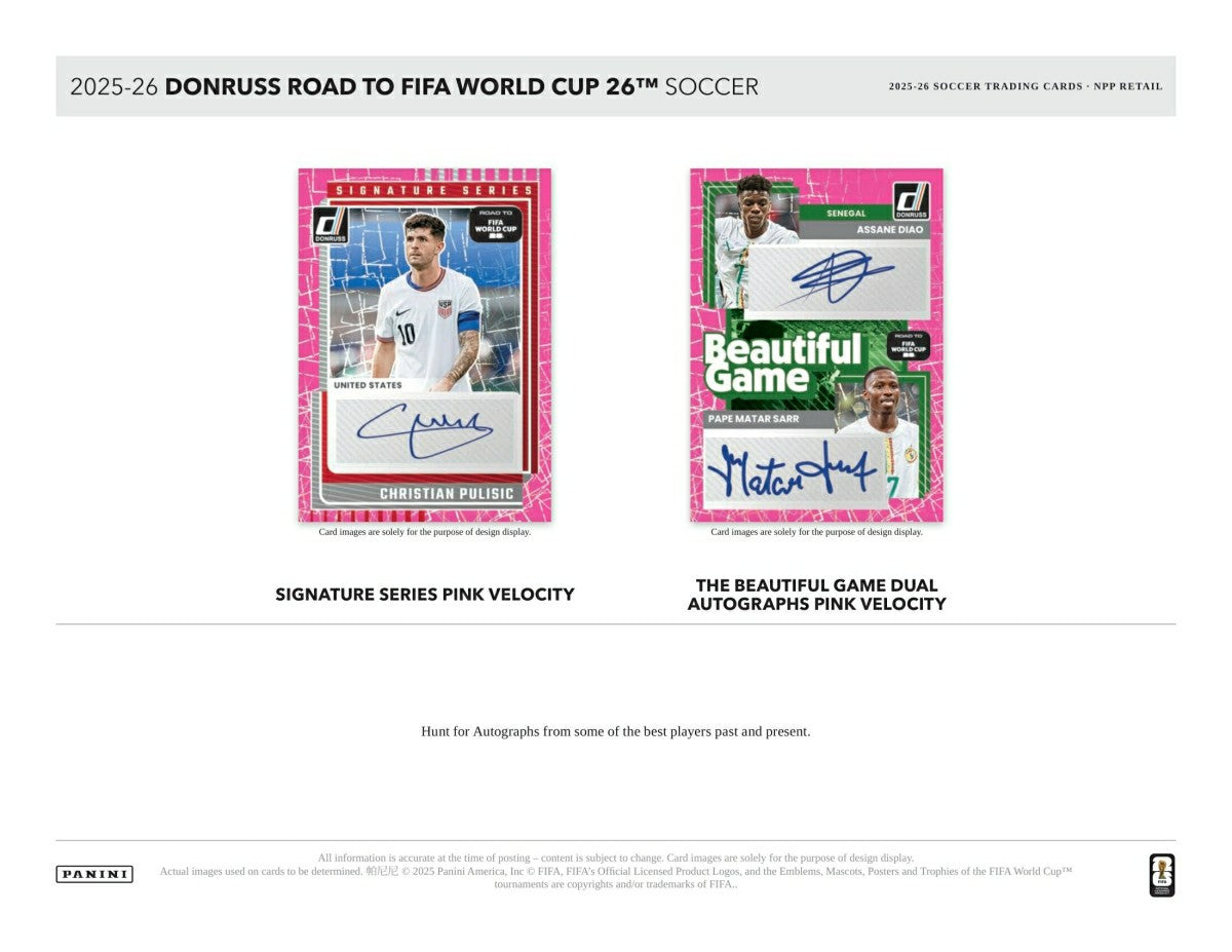 2025/26 Panini Donruss Road to FIFA World Cup Football Blaster Box Taass for sale