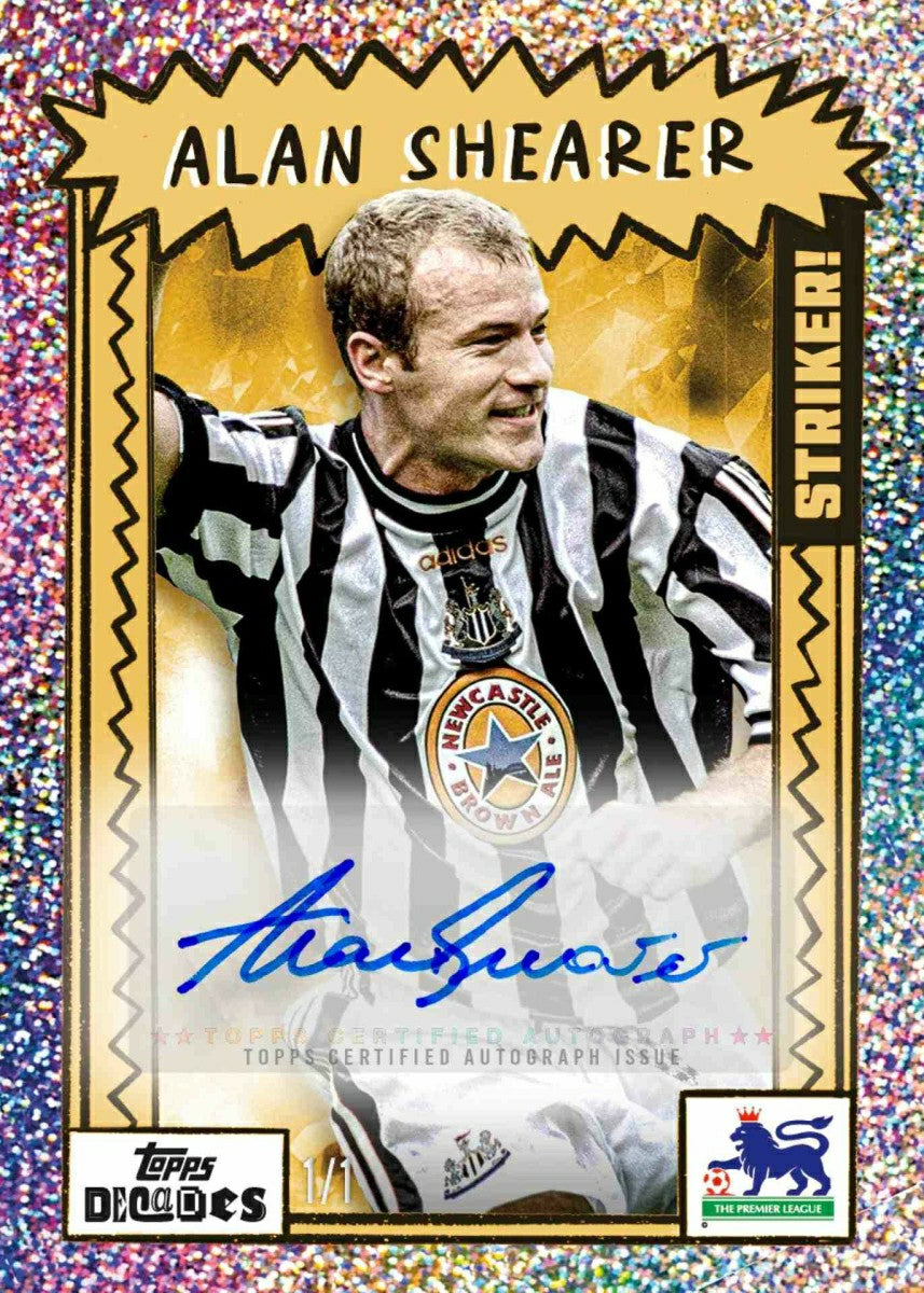 2025/26 Topps Decades 1990's Premier League Football Hobby Box Taass US