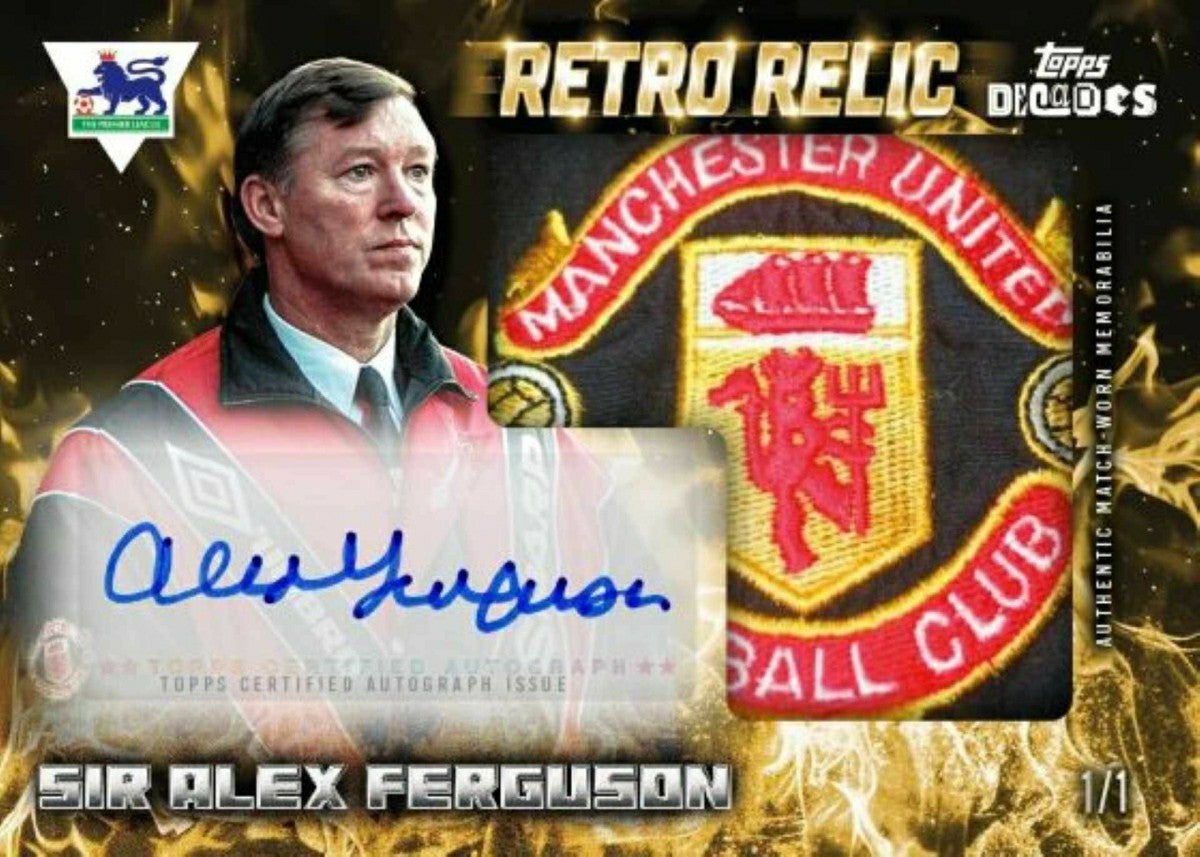 2025/26 Topps Decades 1990's Premier League Football Hobby Box Taass US