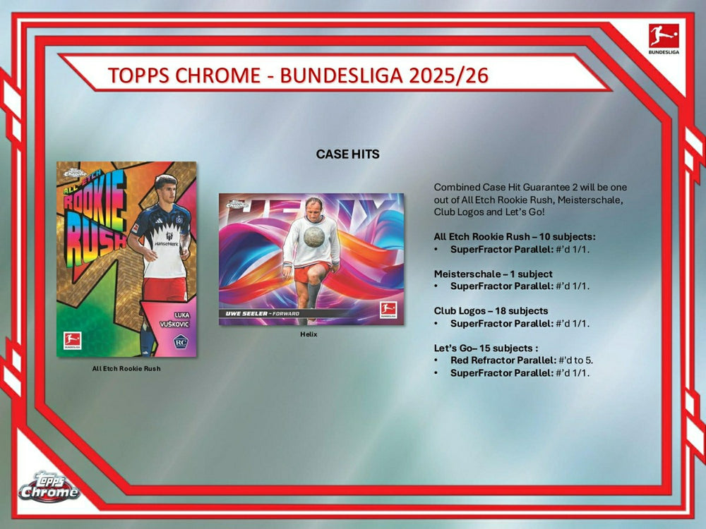 2025/26 Topps Chrome Bundesliga Football Hobby Box Fashion