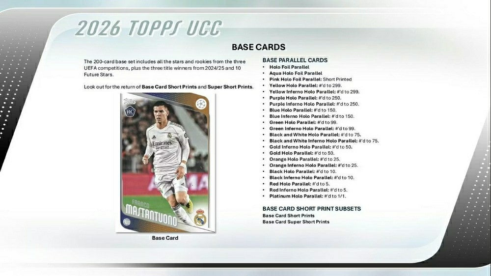 2025/26 Topps UEFA Club Competitions Fußball Blaster Box Fashion