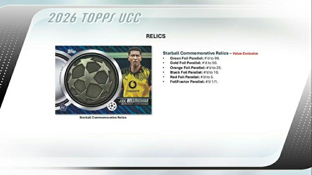 2025/26 Topps UEFA Club Competitions Fußball Blaster Box Fashion