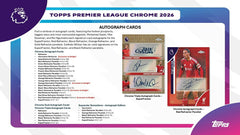 2025/26 Topps Chrome Premier League Soccer EPL Hobby Pack Lifestyle