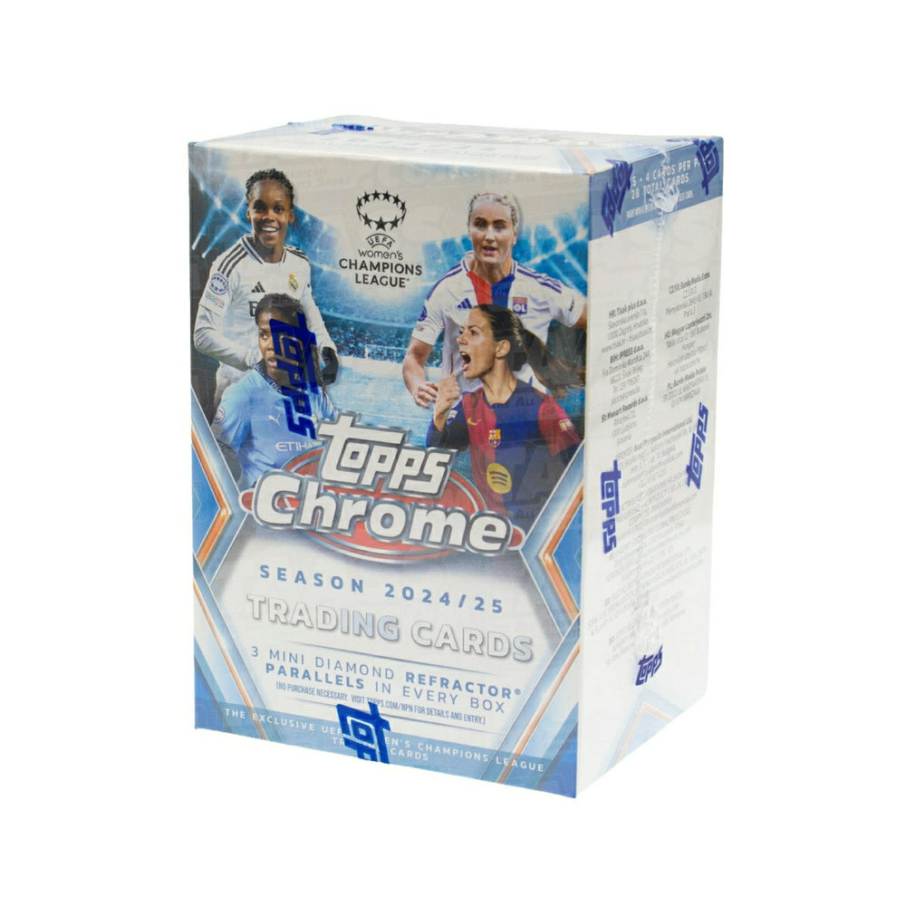 2024/25 Topps Chrome UEFA Women's Champions League Football Blaster Box Taass US