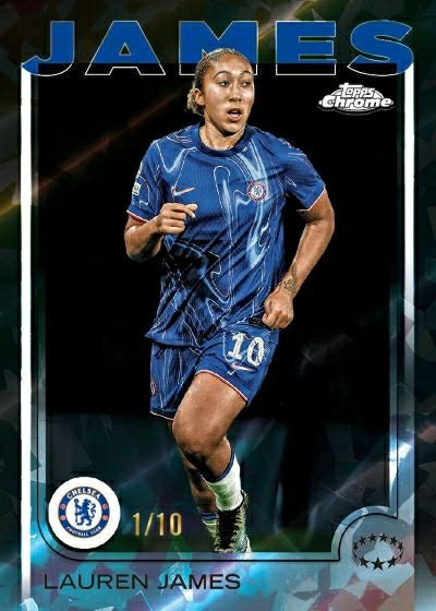2024/25 Topps Chrome UEFA Women's Champions League Sapphire Edition Hobby Box Classic