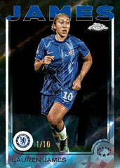 2024/25 Topps Chrome UEFA Women's Champions League Sapphire Edition Hobby Box Classic