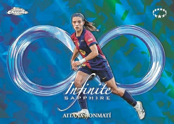 2024/25 Topps Chrome UEFA Women's Champions League Sapphire Edition Hobby Box Classic