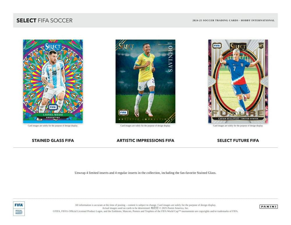 2024/25 Panini Select FIFA Fußball International Hobby Box Lifestyle
