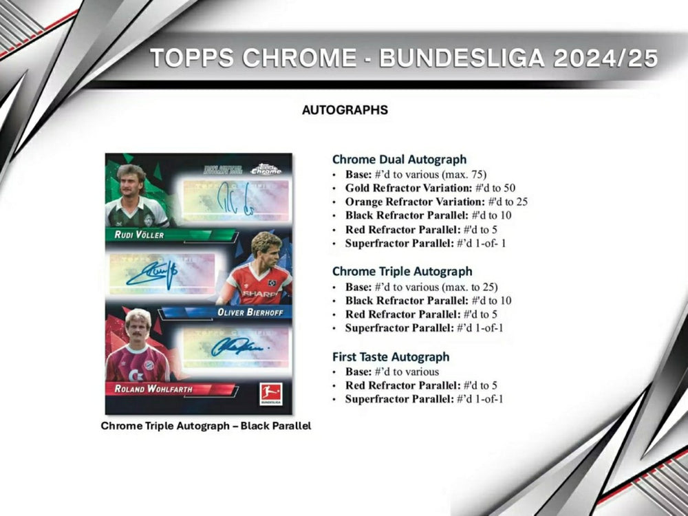 2024/25 Topps Chrome Bundesliga Football Blaster Box Taass sale