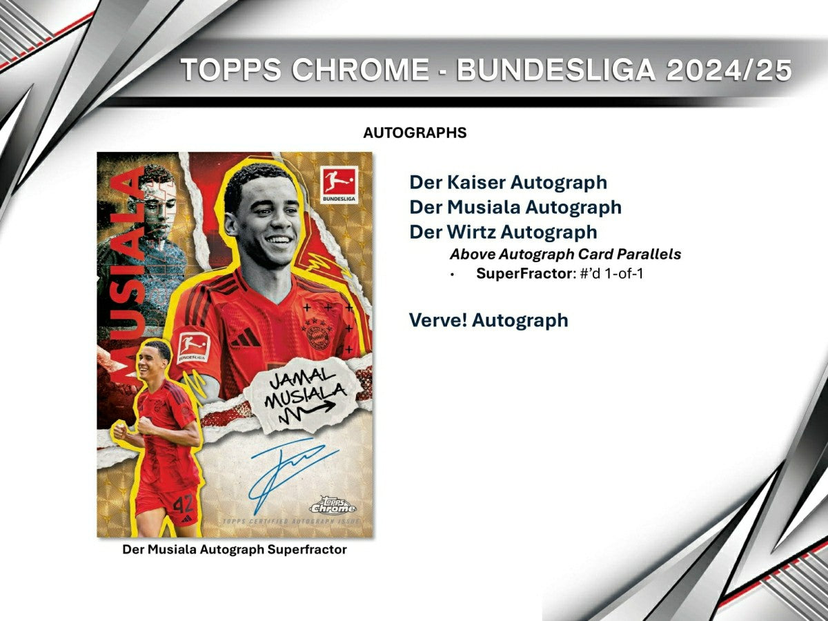 2024/25 Topps Chrome Bundesliga Football Hobby Pack Taass for sale