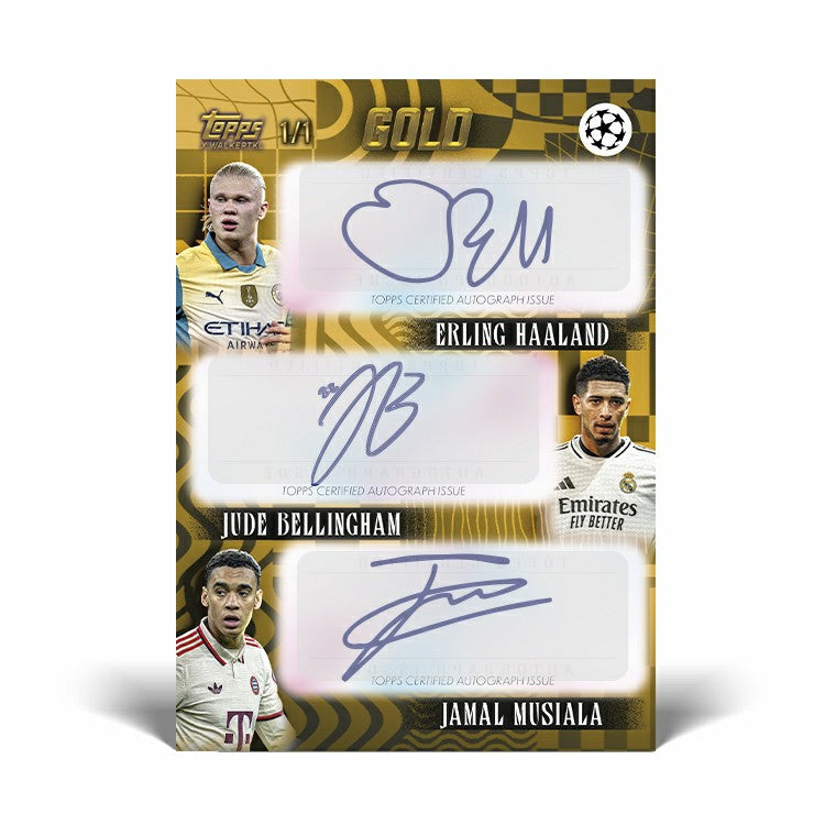 2024/25 Topps UEFA Club Competitions GOLD Football Hobby Box Classic