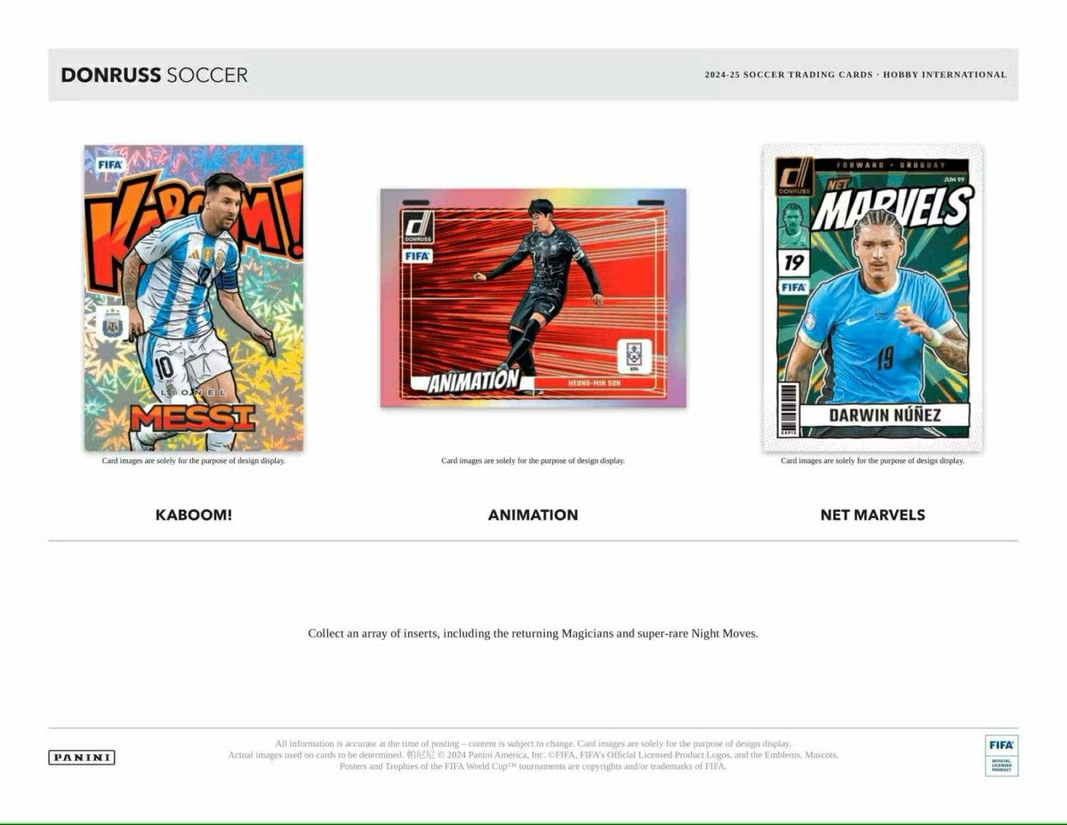 2024/25 Panini Donruss Fußball International Hobby Box Fashion