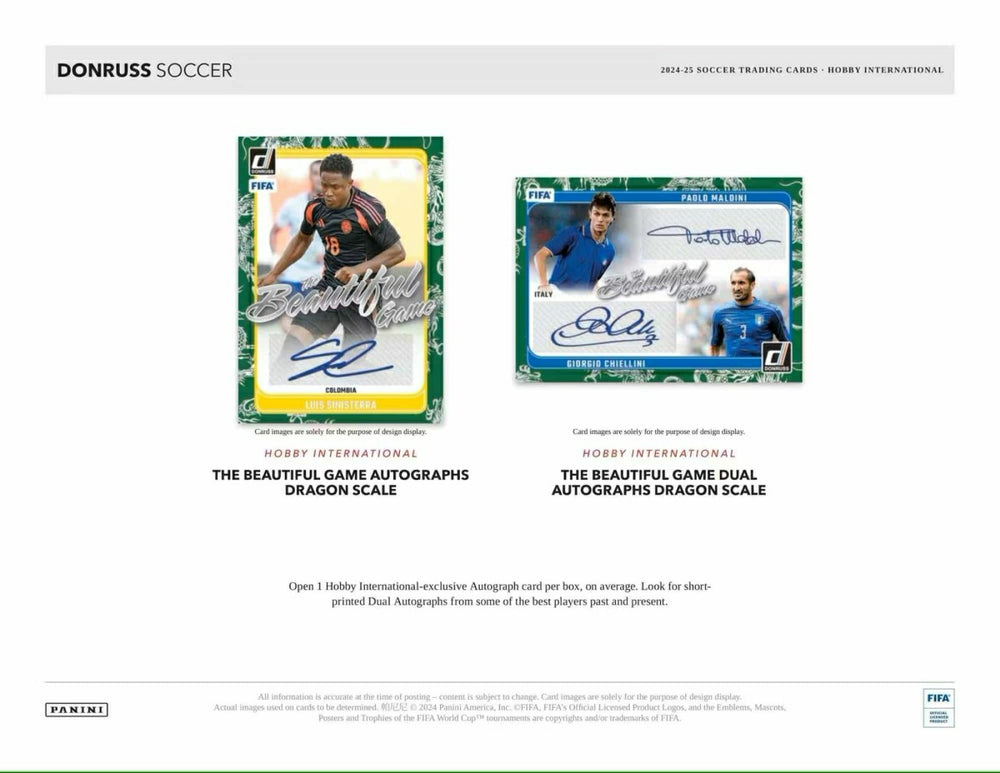 2024/25 Panini Donruss Fußball International Hobby Box Fashion