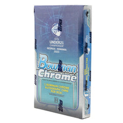 2022 Bowman Chrome Road to 2023 UEFA Under-21 European Championship Football Hobby Box Taass for sale