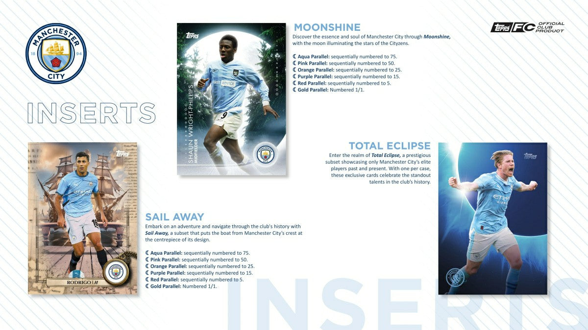 2024/25 Topps Manchester City Blue Moon Hobby Box Classic