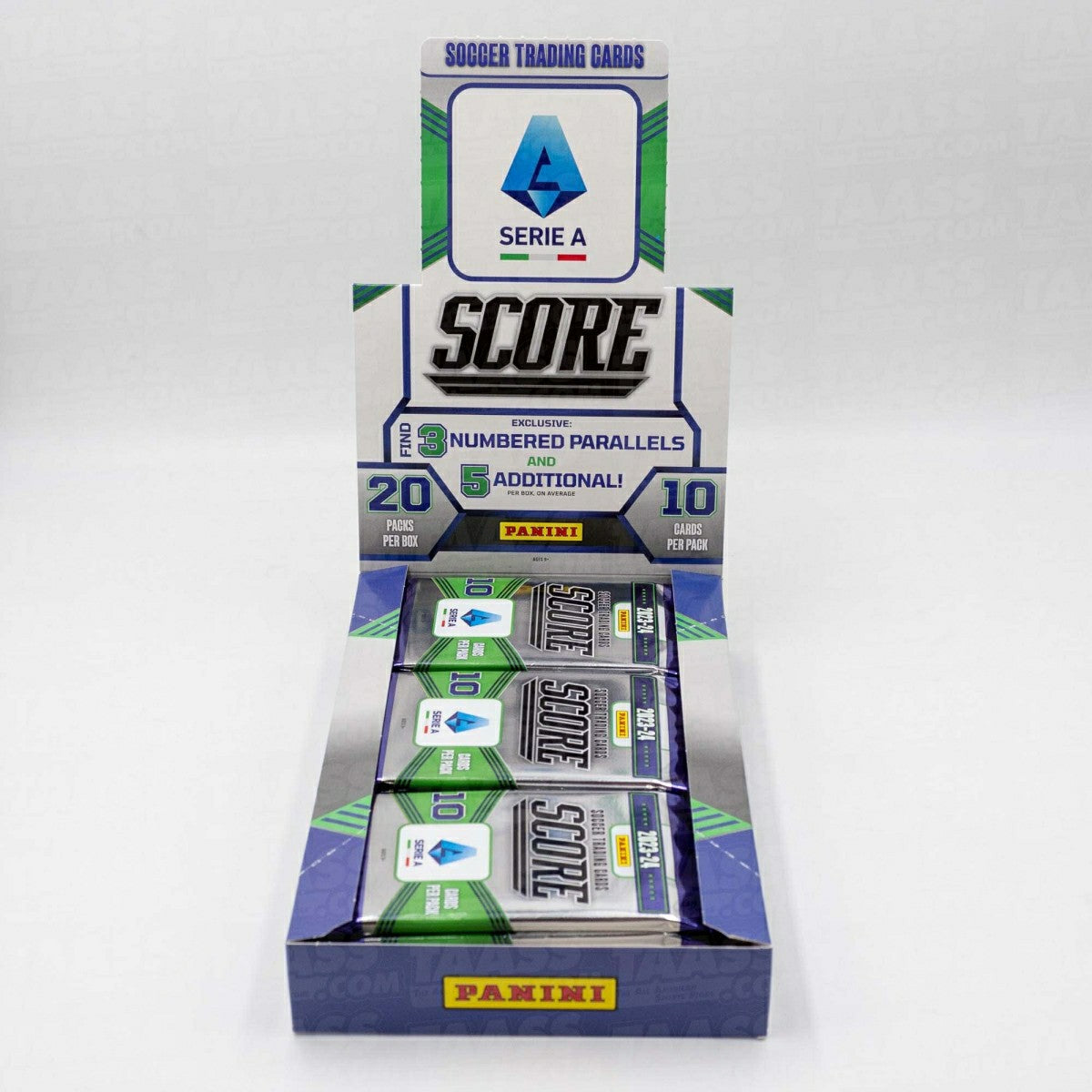 2023/24 Panini Score Serie A Soccer Retail Pack Lifestyle