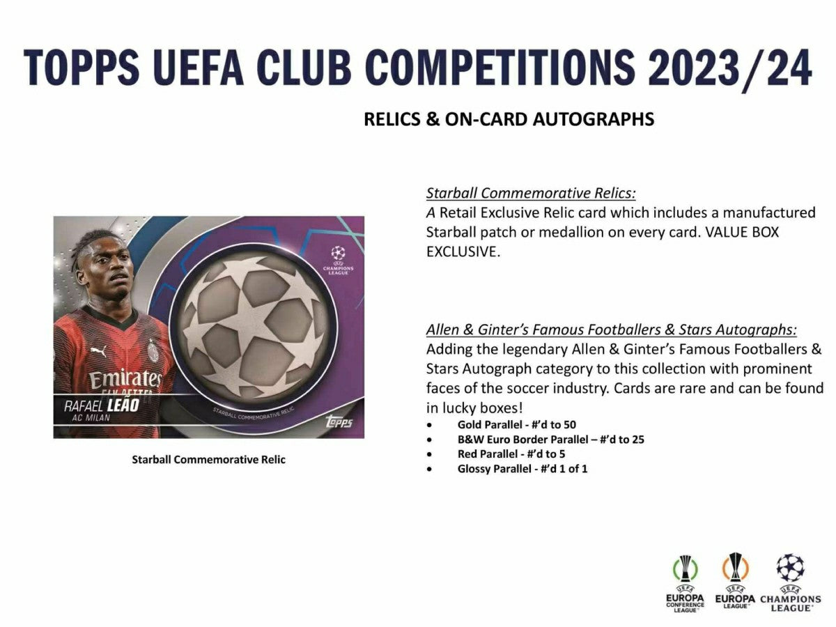 2023/24 Topps UEFA Club Competitions Soccer (Fussball) Flagship Blaster Box Taass sale
