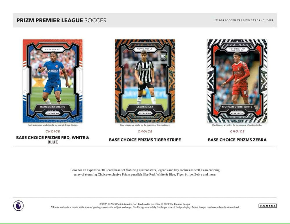2023/24 Panini Prizm Premier League Soccer EPL Choice Box Fashion