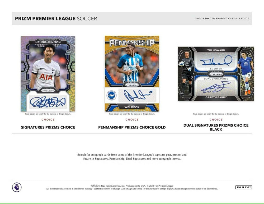 2023/24 Panini Prizm Premier League Soccer EPL Choice Box Fashion