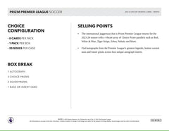 2023/24 Panini Prizm Premier League Soccer EPL Choice Box Fashion