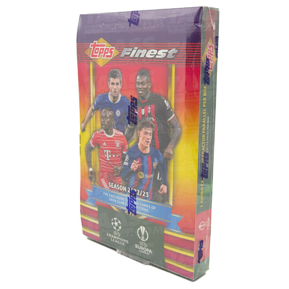 2022/23 Topps Finest Flashbacks UEFA Club Competitions Soccer Hobby Box Lifestyle