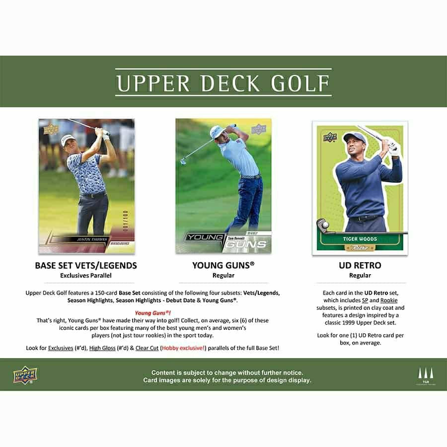 2024 Upper Deck Golf Hobby Box Taass sale