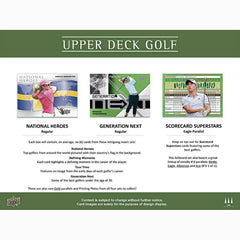2024 Upper Deck Golf Hobby Box Taass sale